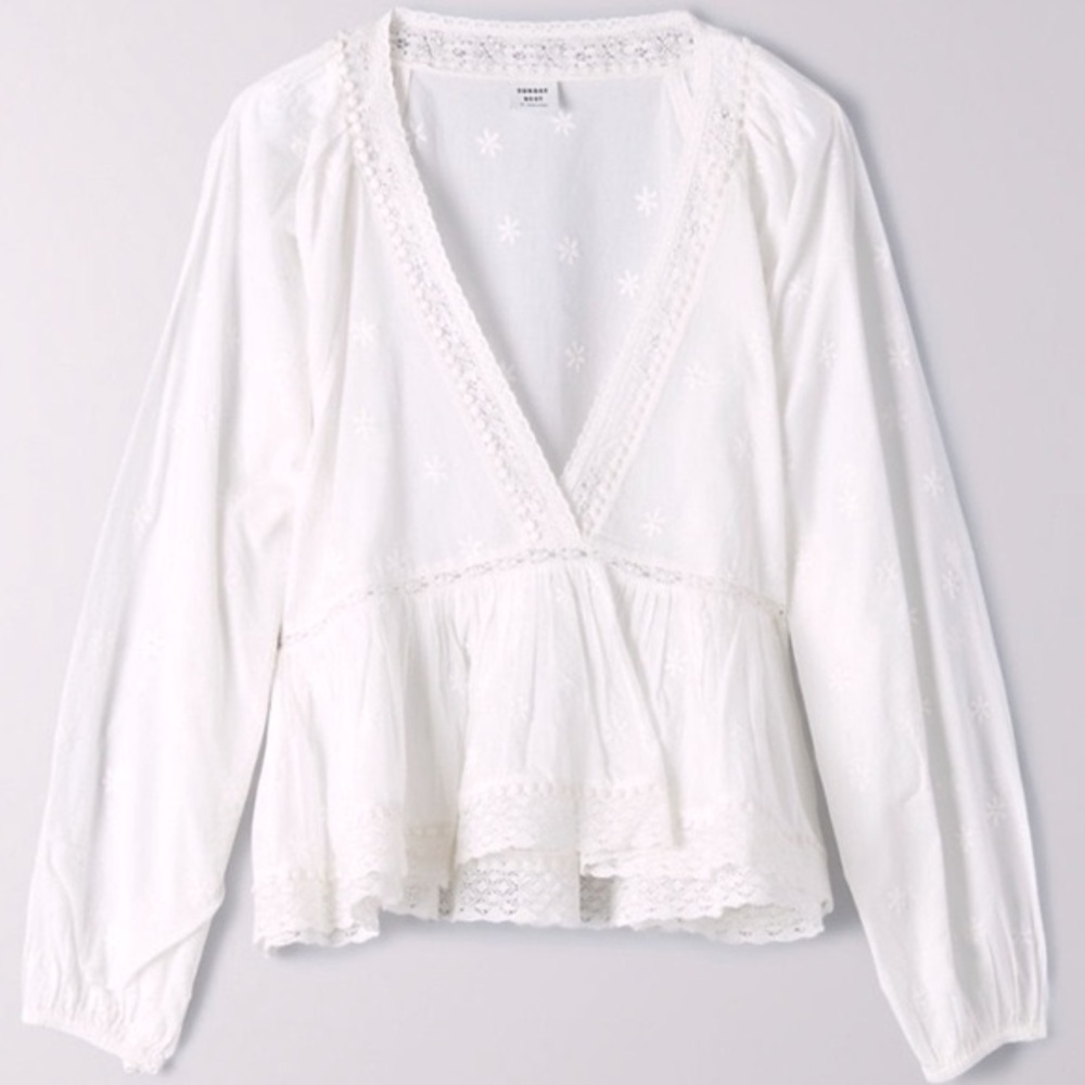 Aritzia Sunday Best Duet Sheer Long Sleeve